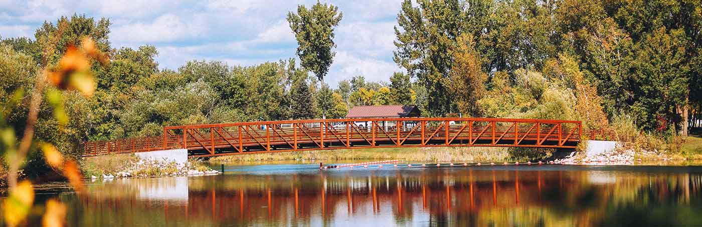 a bridge over stream